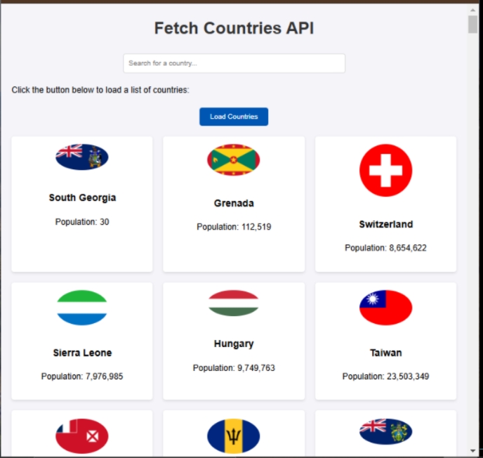 Countries api